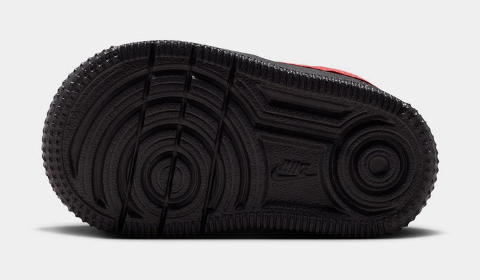 Air Force 1 Low LV8 3 Infant Toddler Lifestyle Shoes (Black/Black/Black/University Red)