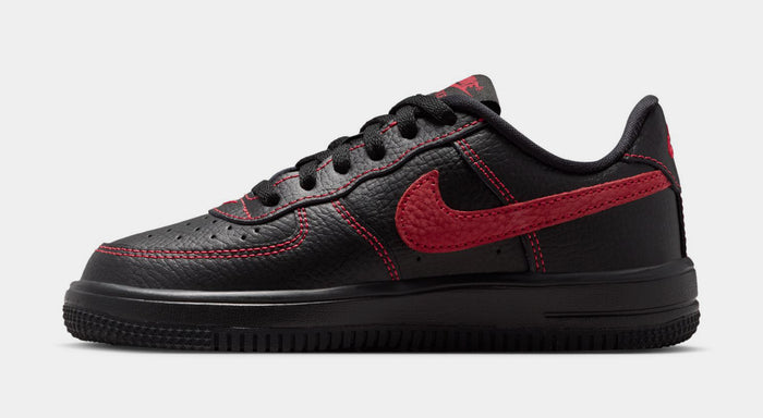 Air Force 1 Low LV8 3 Preschool Lifestyle Shoes (Black/Univetrsity Red/Black/Black)