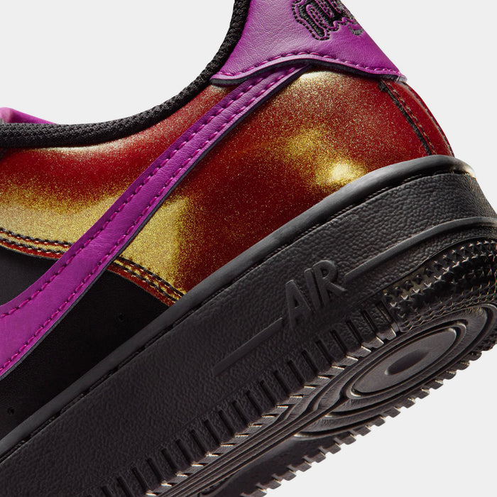 Air Force 1 Low LV8 Grade School Lifestyle Shoes (Black/Bold Berry)