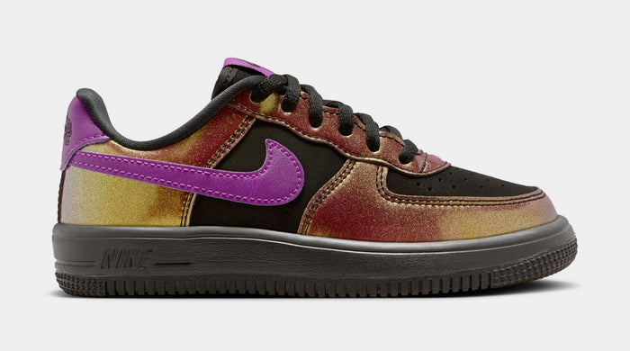 Air Force 1 Low LV8 Preschool Lifestyle Shoes (Black/Bold Berry)