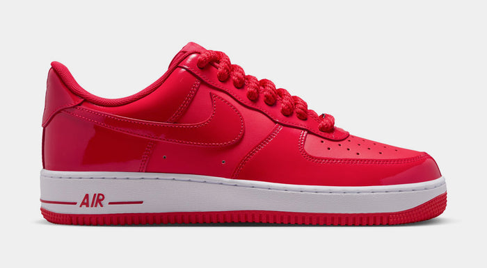 Air Force 1 Low Patent Mens Lifestyle Shoes (University Red/Light Crimson/White)