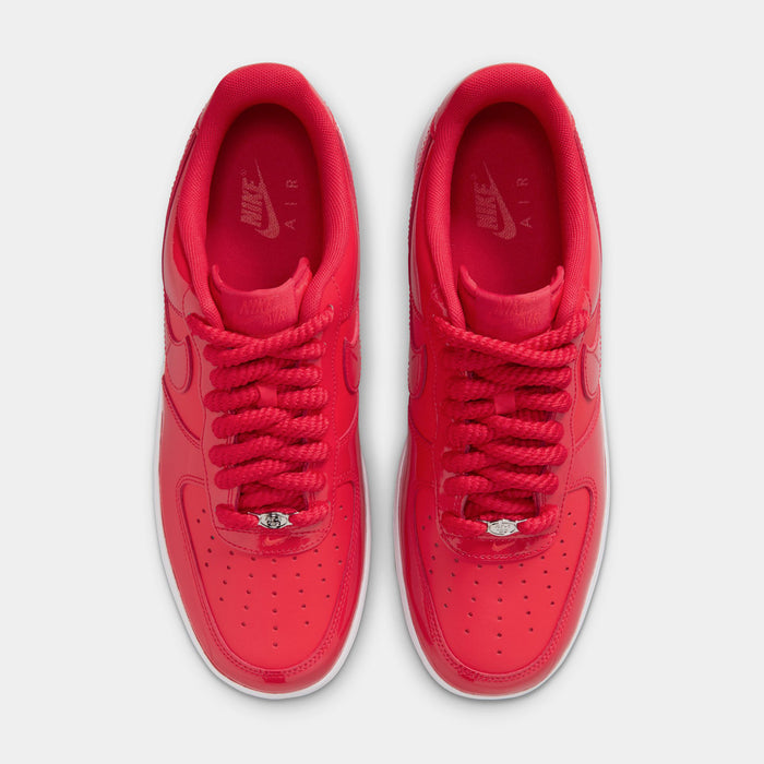 Air Force 1 Low Patent Mens Lifestyle Shoes (University Red/Light Crimson/White)