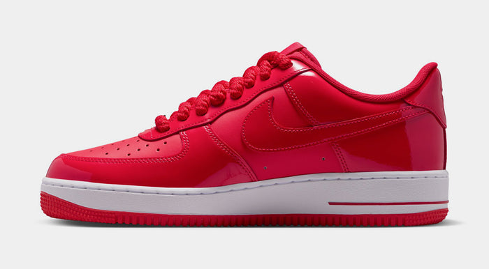 Air Force 1 Low Patent Mens Lifestyle Shoes (University Red/Light Crimson/White)