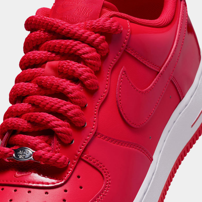 Air Force 1 Low Patent Mens Lifestyle Shoes (University Red/Light Crimson/White)