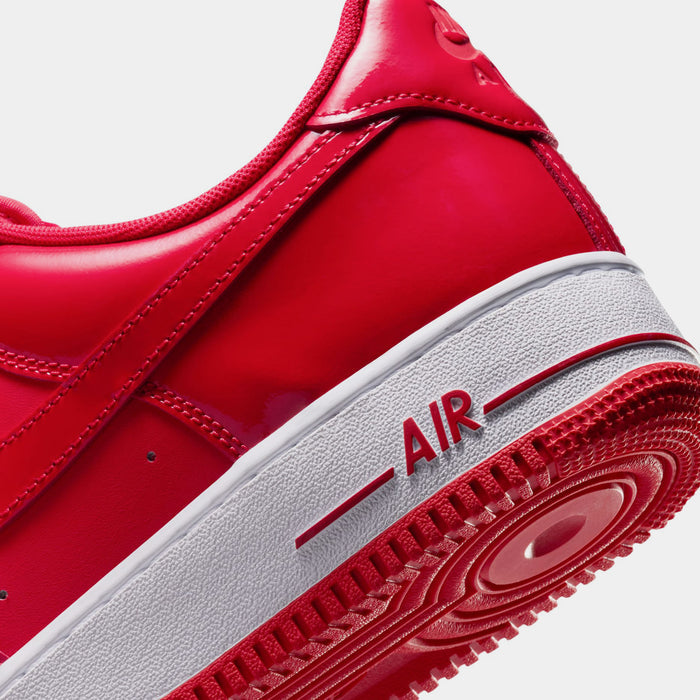 Air Force 1 Low Patent Mens Lifestyle Shoes (University Red/Light Crimson/White)