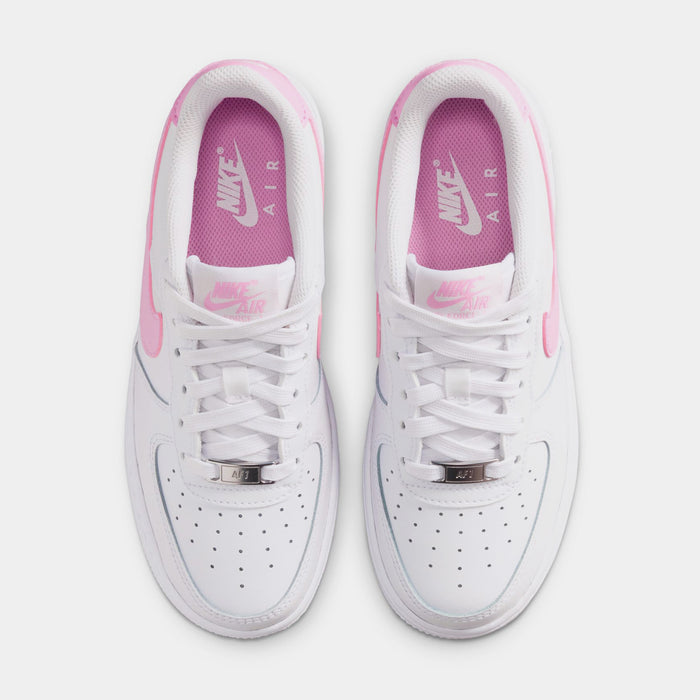 Air Force 1 Low Preschool Lifestyle Shoes (White/Pink Rise)