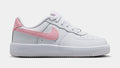 Air Force 1 Low Preschool Lifestyle Shoes (White/Pink)