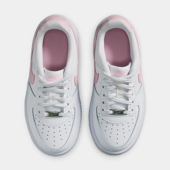 Air Force 1 Low Preschool Lifestyle Shoes (White/Pink)