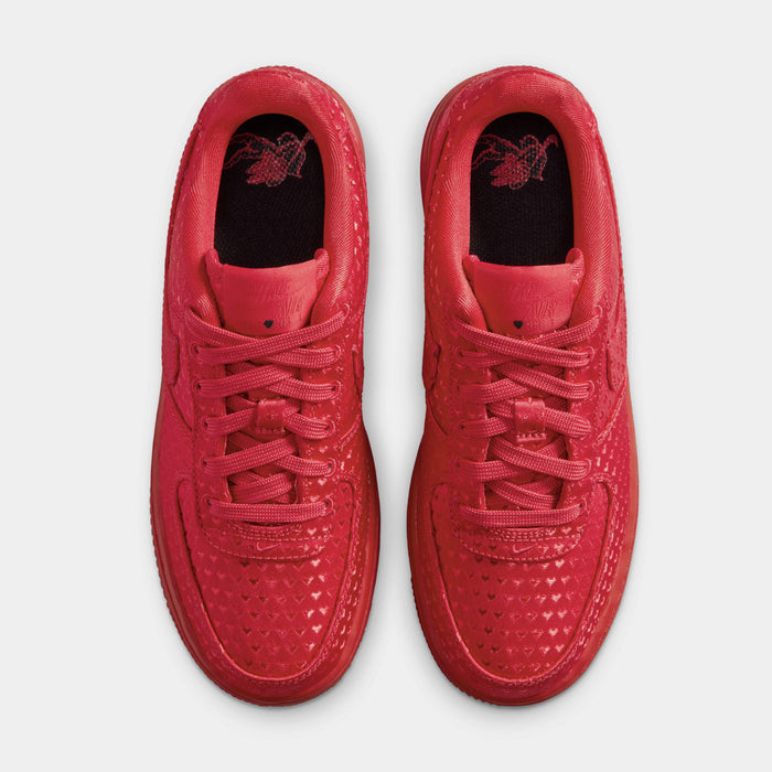 Air Force 1 Low Valentines Day Grade School Lifestyle Shoes (University Red/University Red/Black)