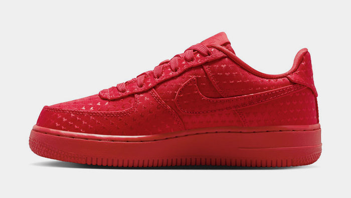 Air Force 1 Low Valentines Day Grade School Lifestyle Shoes (University Red/University Red/Black)