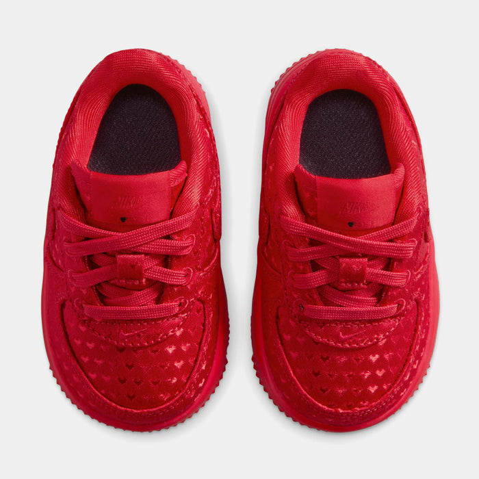 Air Force 1 Low Valentines Day Infant Toddler Lifestyle Shoes (University Red/University Red/Black)