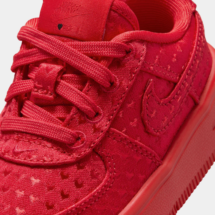 Air Force 1 Low Valentines Day Infant Toddler Lifestyle Shoes (University Red/University Red/Black)