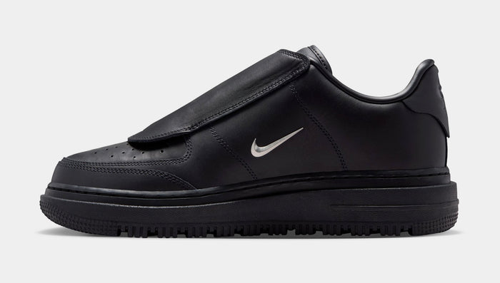 Air Force 1 Luxe Black Mens Lifestyle Shoes (Black/Anthracite/Metallic Silver)