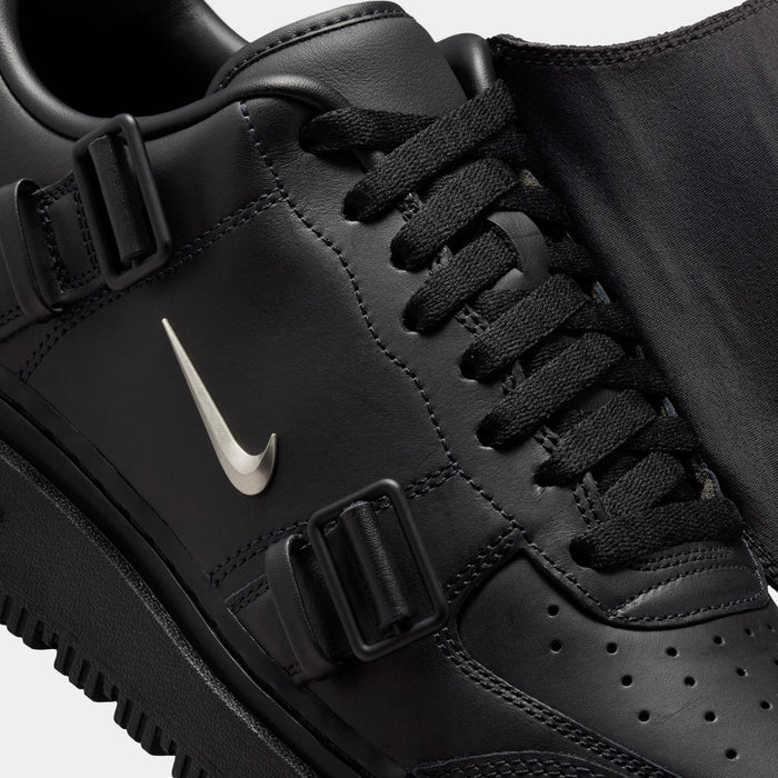 Air Force 1 Luxe Black Mens Lifestyle Shoes (Black/Anthracite/Metallic Silver)
