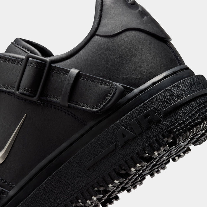 Air Force 1 Luxe Black Mens Lifestyle Shoes (Black/Anthracite/Metallic Silver)
