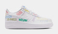 Air Force 1 LV8 3 Grade School Lifestyle Shoes (White)