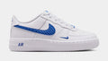 Air Force 1 Tech Essential Grade School Lifestyle Shoes (White/Game Royal)
