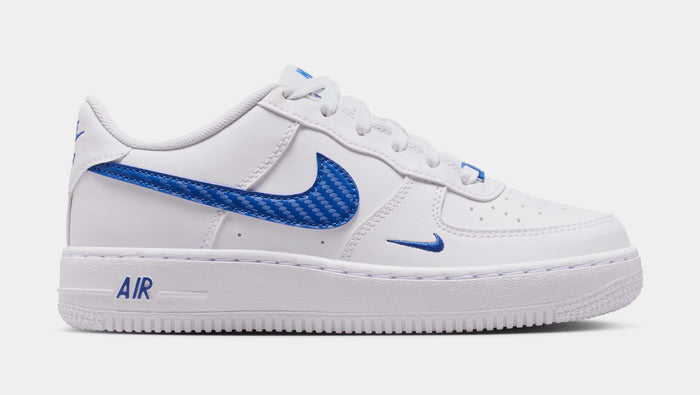 Air Force 1 Tech Essential Grade School Lifestyle Shoes (White/Game Royal)