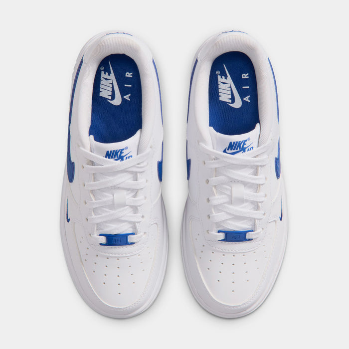Air Force 1 Tech Essential Grade School Lifestyle Shoes (White/Game Royal)
