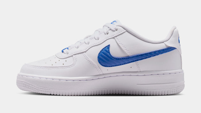 Air Force 1 Tech Essential Grade School Lifestyle Shoes (White/Game Royal)