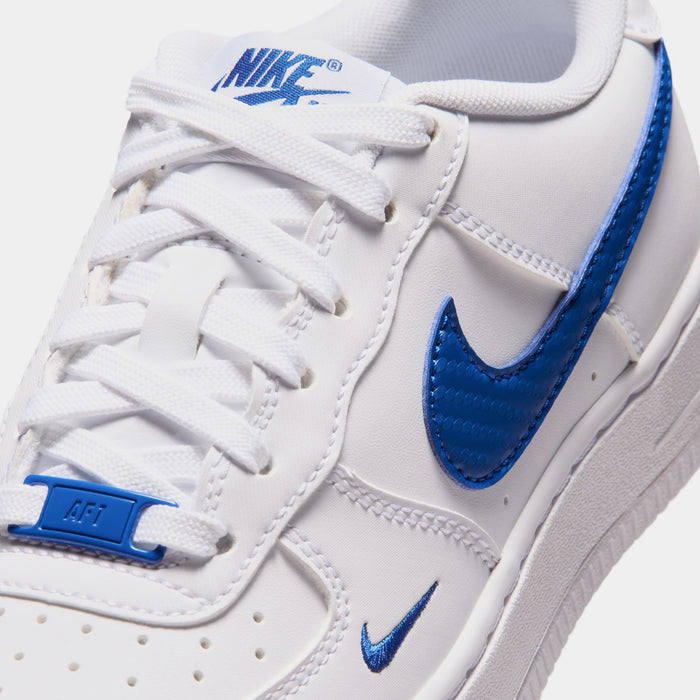 Air Force 1 Tech Essential Grade School Lifestyle Shoes (White/Game Royal)
