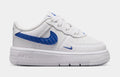 Air Force 1 Tech Essentials Infant Toddler Lifestyle Shoes (White/Game Royal)