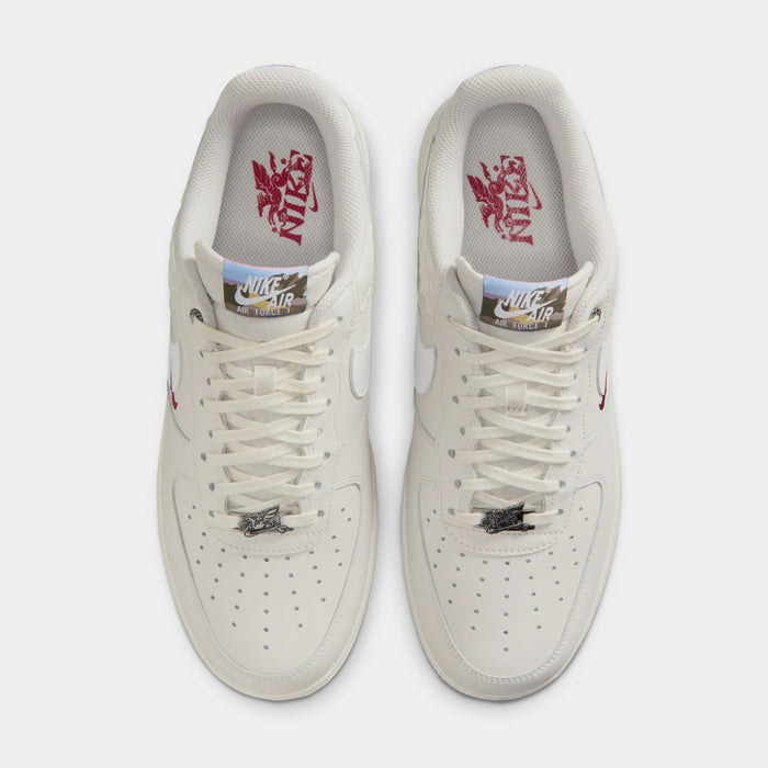Air Force 1'07 Low Lunar New Year Mens Lifestyle Shoes (Phantom/Sail/White)