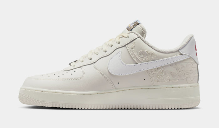 Air Force 1'07 Low Lunar New Year Mens Lifestyle Shoes (Phantom/Sail/White)