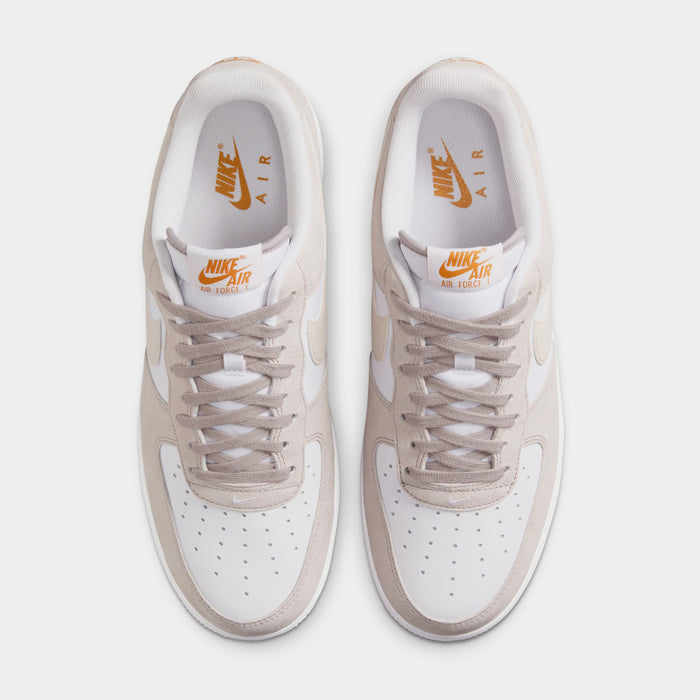 Air Force 1'07 Mens Lifestyle Shoes (College Grey/Light Orewood Brown/White)