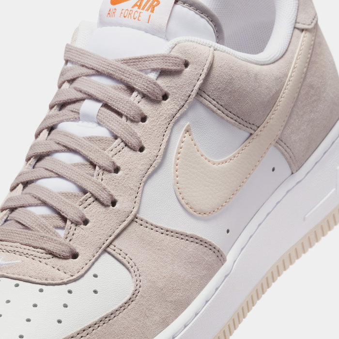 Air Force 1'07 Mens Lifestyle Shoes (College Grey/Light Orewood Brown/White)