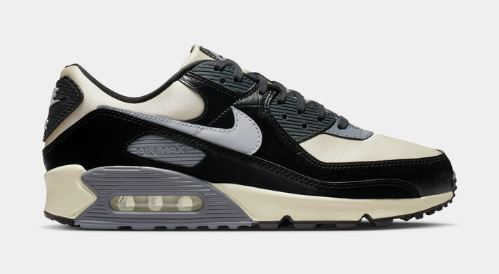 Air Max 90 Coconut Milk And Black Mens Lifestyle Shoes (Sail/Light Smoke Grey/Black/Anthracite)