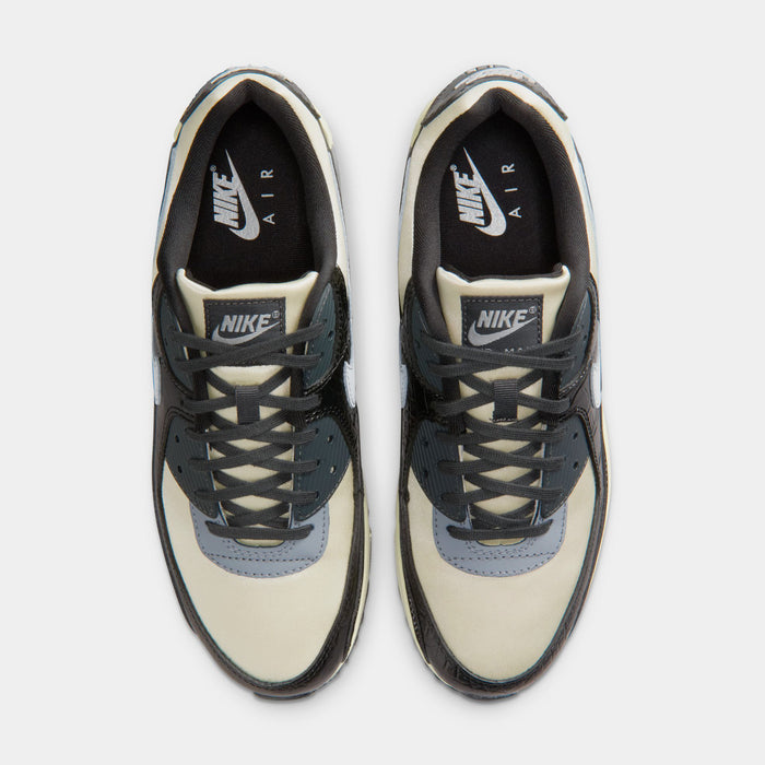 Air Max 90 Coconut Milk And Black Mens Lifestyle Shoes (Sail/Light Smoke Grey/Black/Anthracite)