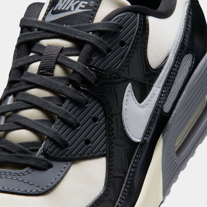 Air Max 90 Coconut Milk And Black Mens Lifestyle Shoes (Sail/Light Smoke Grey/Black/Anthracite)