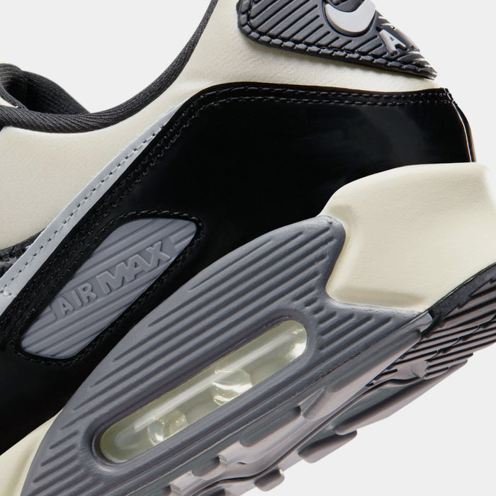 Air Max 90 Coconut Milk And Black Mens Lifestyle Shoes (Sail/Light Smoke Grey/Black/Anthracite)
