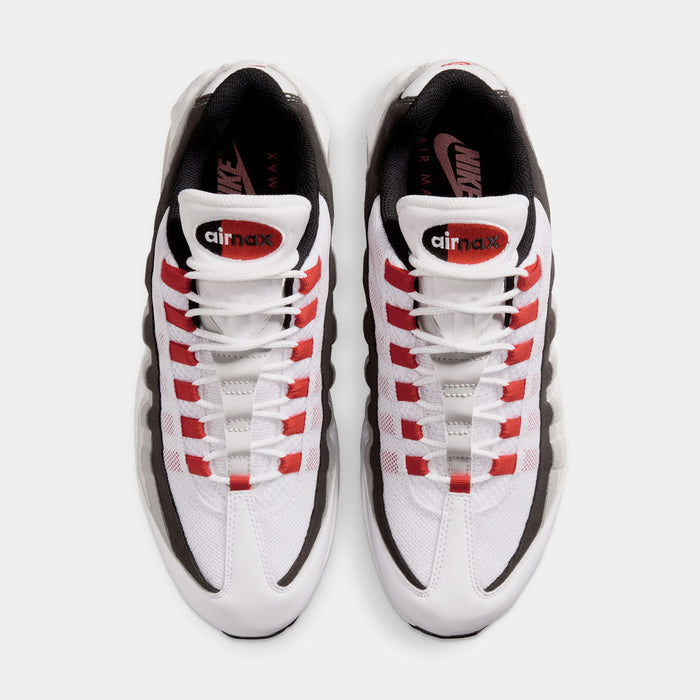 Air Max 95 Big Bubble Comet Red Mens Running Shoes (White/Comet Red/Nuetral Grey/Medium Grey/Black)