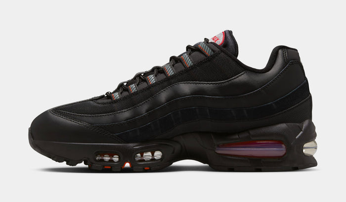 Air Max 95 Big Bubble Mens Running Shoes (Black/Smoke Grey/Univertsity Red/White)