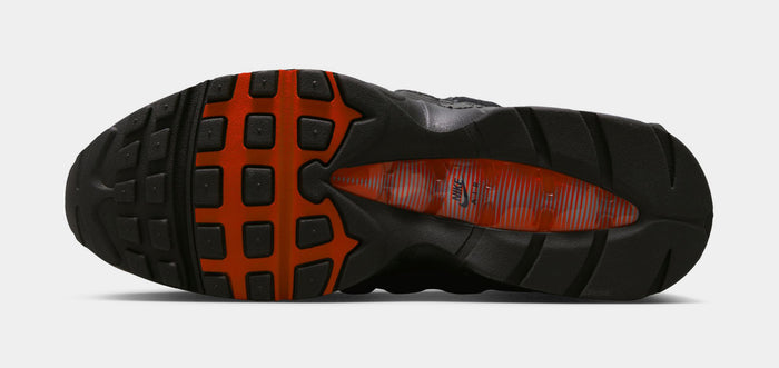 Air Max 95 Big Bubble Mens Running Shoes (Black/Smoke Grey/Univertsity Red/White)