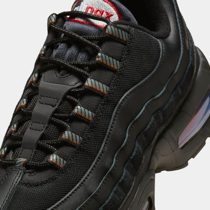 Air Max 95 Big Bubble Mens Running Shoes (Black/Smoke Grey/Univertsity Red/White)