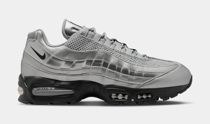 Air Max 95 Big Bubble Mens Running Shoes (Metallic Silver/Black/Black)