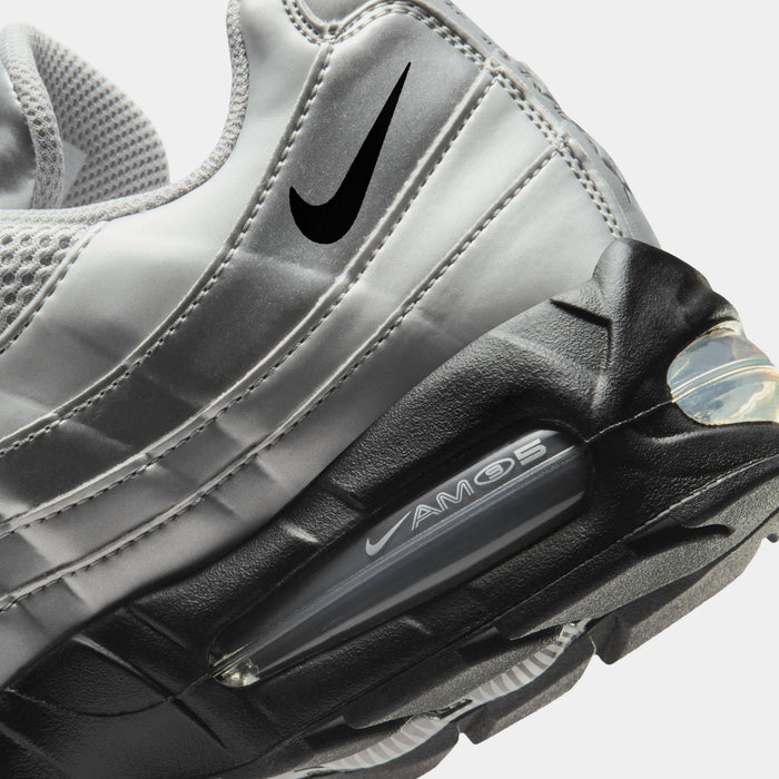 Air Max 95 Big Bubble Mens Running Shoes (Metallic Silver/Black/Black)