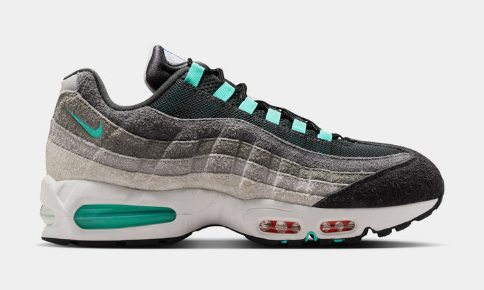 Air Max 95 Big Bubble Multi-Color Mens Lifestyle Shoes (Hyper Turquoise/Volt/Solar Red) Free Shipping