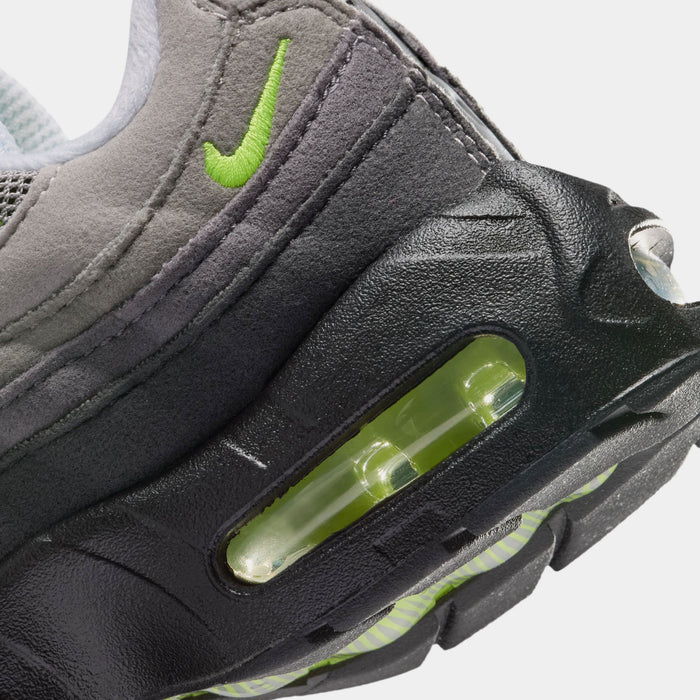 Air Max 95 Big Bubble Neon Preschool Running Shoes (Black/Neon Yellow/Anthracite/Light Graphite)