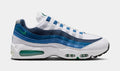 Air Max 95 Big Bubble Slate Mens Running Shoes (White/Emerald Green/Lake Blue) Free Shipping