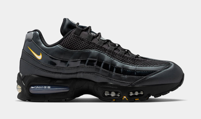 Air Max 95 Big Bubble Total 90 Mens Running Shoes ( Black/University Gold/Metallic Silver/White)