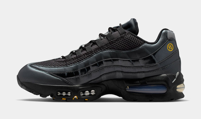 Air Max 95 Big Bubble Total 90 Mens Running Shoes ( Black/University Gold/Metallic Silver/White)