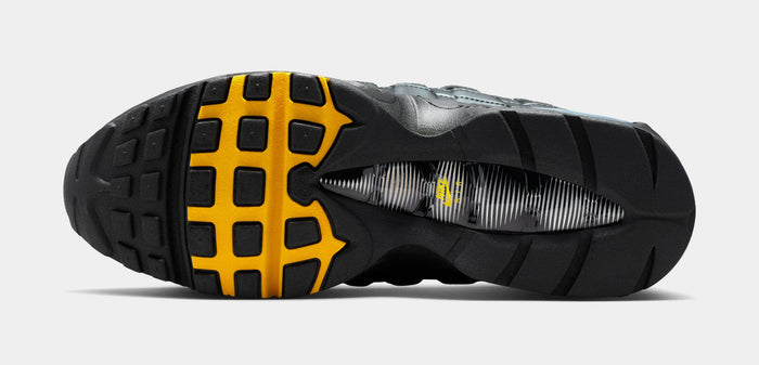 Air Max 95 Big Bubble Total 90 Mens Running Shoes ( Black/University Gold/Metallic Silver/White)