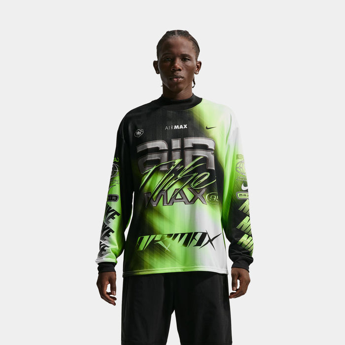 Air Max Culture Of Football Dr Fit Long Sleeve Mens Jersey (Volt/Black/White)