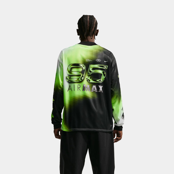 Air Max Culture Of Football Dr Fit Long Sleeve Mens Jersey (Volt/Black/White)