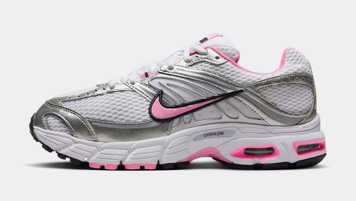 Air Max Moto 2K Reflective Accents Womens Running Shoes (White/Metallic Silver/Black/Pink Spell)