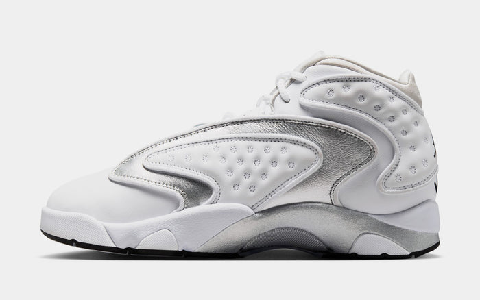 Air Jordan OG Womens Lifestyle Shoes (White/Metallic Silver/Black)